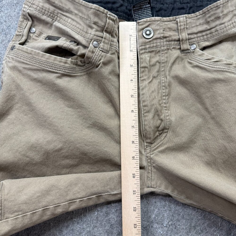 Kuhl 5-Pocket Pants Men 34 x 29* Beige Khaki Free Kanvus Jean Stretch Gusseted - Picture 16 of 16